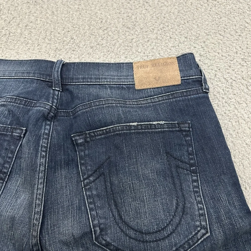 True Religion Jeans Mens 32x32 Blue Denim Rocco Relaxed Skinny Stretch Preppy